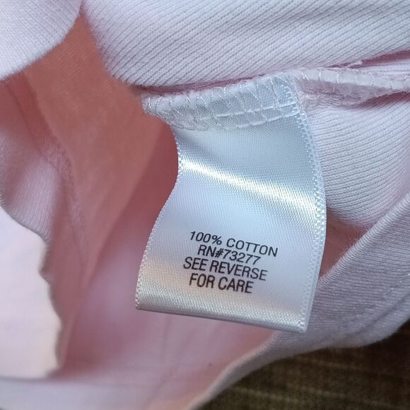 Croft And Barrow Long Sleeve Cotton Tee Color Piggy Pink - Picture 3 of 4